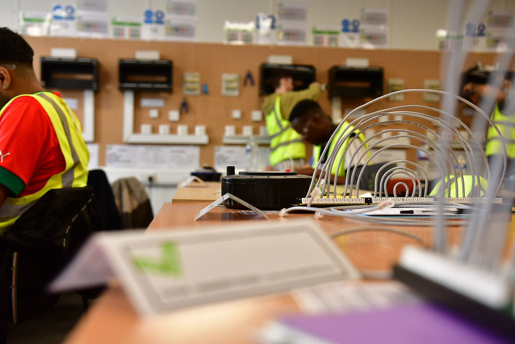 Aim2Learn students learning together in a supportive training environment